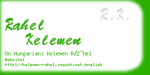 rahel kelemen business card